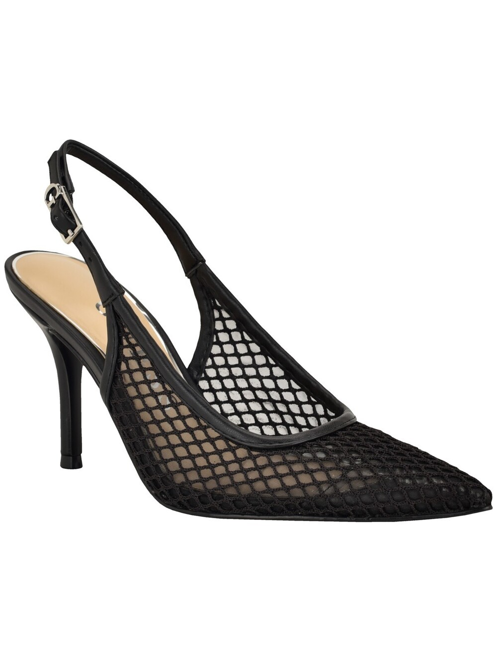 GUESS Womens Pandy Mesh Point Black Mesh 7.5M